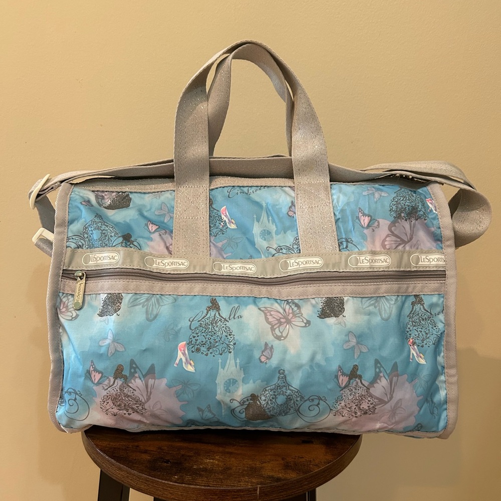 Lesportsac Disney Cinderella Fairy Tale Moment Boston Bag rare HTF NWOT